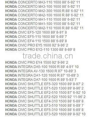 k5519 43153-SB6-003 rear brake shoes for Honda