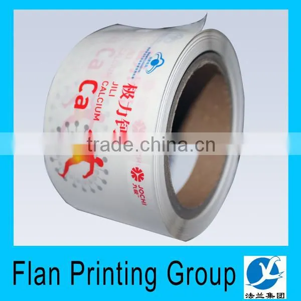China Transparent plastic sticker with lace flowers and can be removable