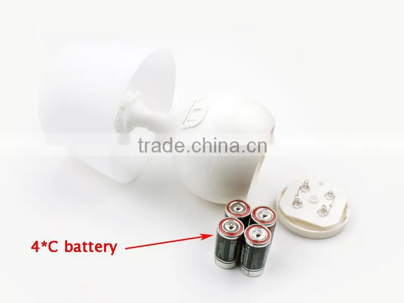 6 White LED + 6 Yellow LED Battery Operated Table Lamp with night and motion sensor