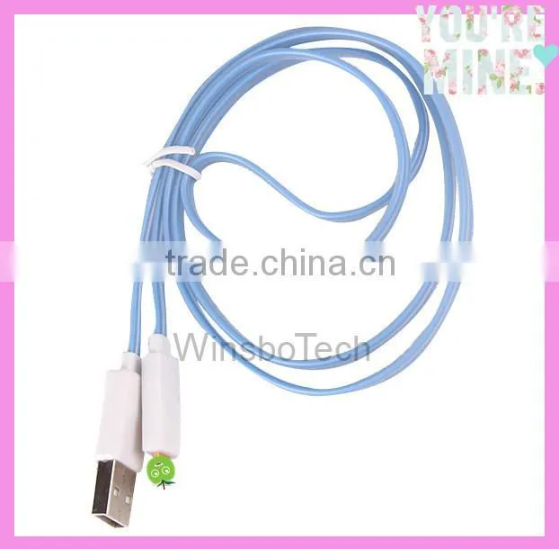 2014 hot selling style Christmas gift LED USB otg cable for iphone 5 /5s/ 6