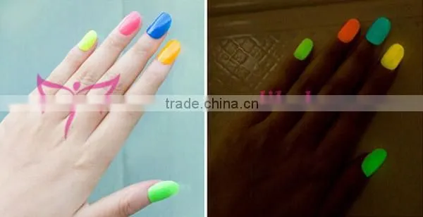 New arrival 7ml fluorescence nail polish/BK nail polish
