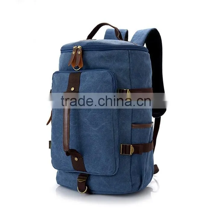 Large Capacity Daily Backpack for Men Travel Hiking Canvas Backpack Bag