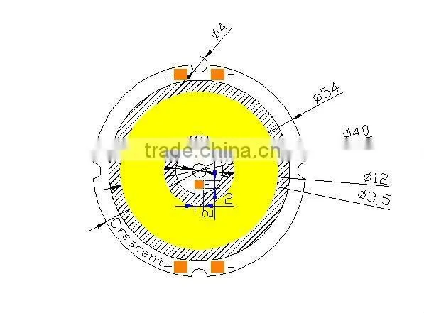 15W Yellow COB leds led bulb light addressable rgb led strip