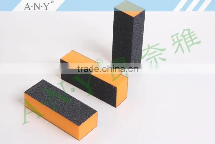 Nail Art Beauty Manicure 3 Side Sponge File for Nail Coarse Sand