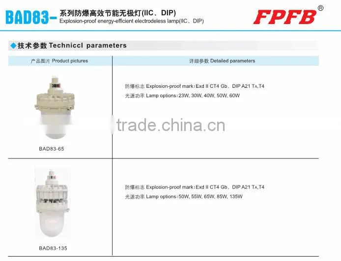 aluminum alloy water proof explosion-proof energy saving electrodeless lamp