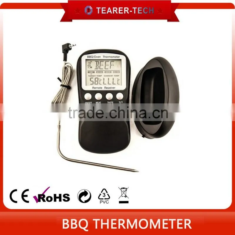 Wireless Remote BBQ/ rice/ food/ Meat Thermometer for temperature measuring TL-62 with lowest price