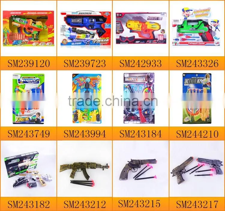 Infrared ray fighting kids plastic electric gun toy with light and sound