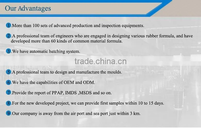 Custom silicone EPDM extrusion