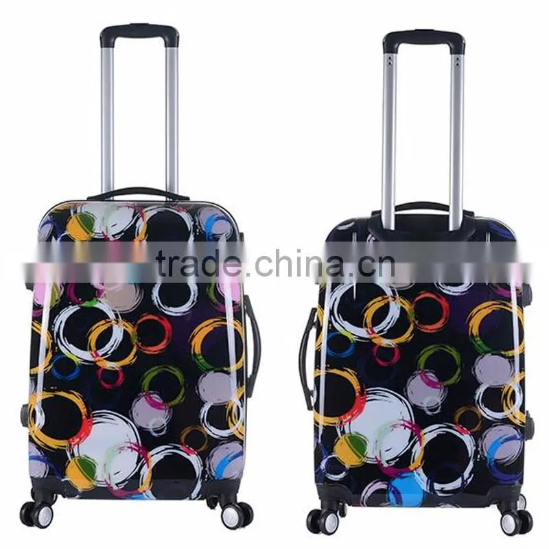 Fashionable ABS +PC Printing Suitcase Boxes Chinese Suitcase Sets