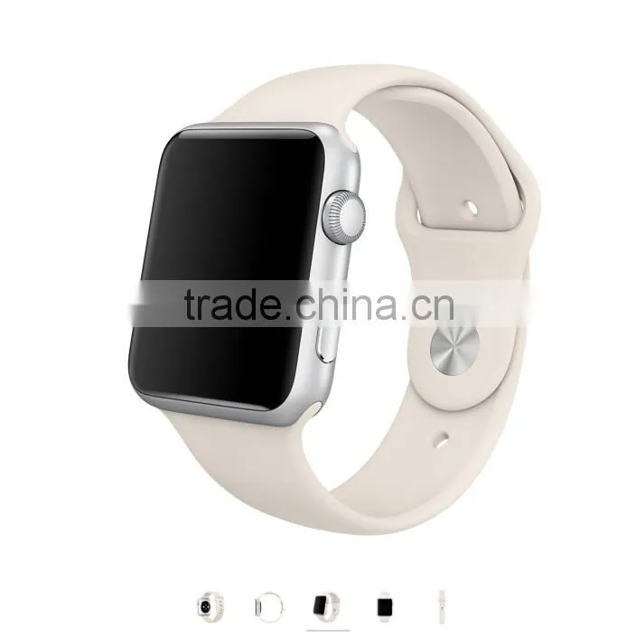 Silicone Watch Band Fitness Bracelet Strap For Apple Watch /Watch Sport Edition 38mm 42mm