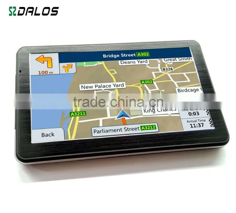 7 inch HD Screen CPU 800MHZ FM 128MB 4GB 2016 Maps Muli-languages Car GPS Navigation