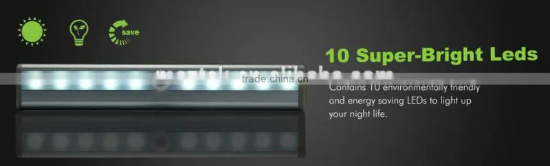 LED Closet Lights PIR Motion Sensor Wardrobe Cupboard Lamp cabinet light