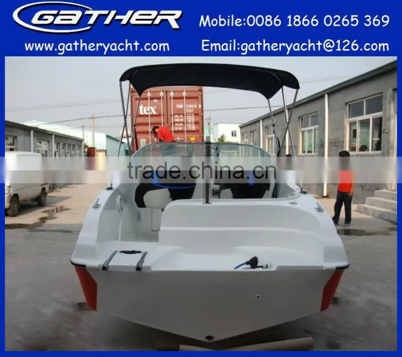 2014 hot sale 5.5m fiberglass cuddy cabin boat