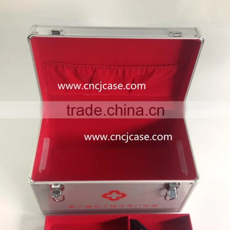 cheap aluminum medical case (high quality aluminum aid kit)