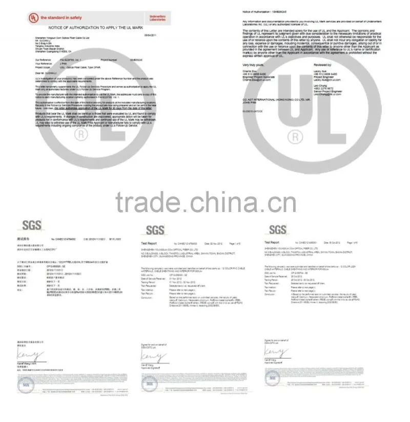 12/24/36/48 Core Breakout Optical Fiber Cable