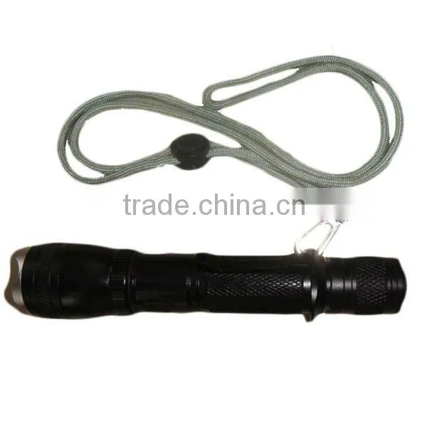Hand-Pulling Aluminum Rechargeable LED Flashlight Torch