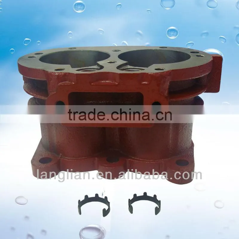 Langlian Brand KAMAZ Red Air Pump Compressor Twin Cylinder Body