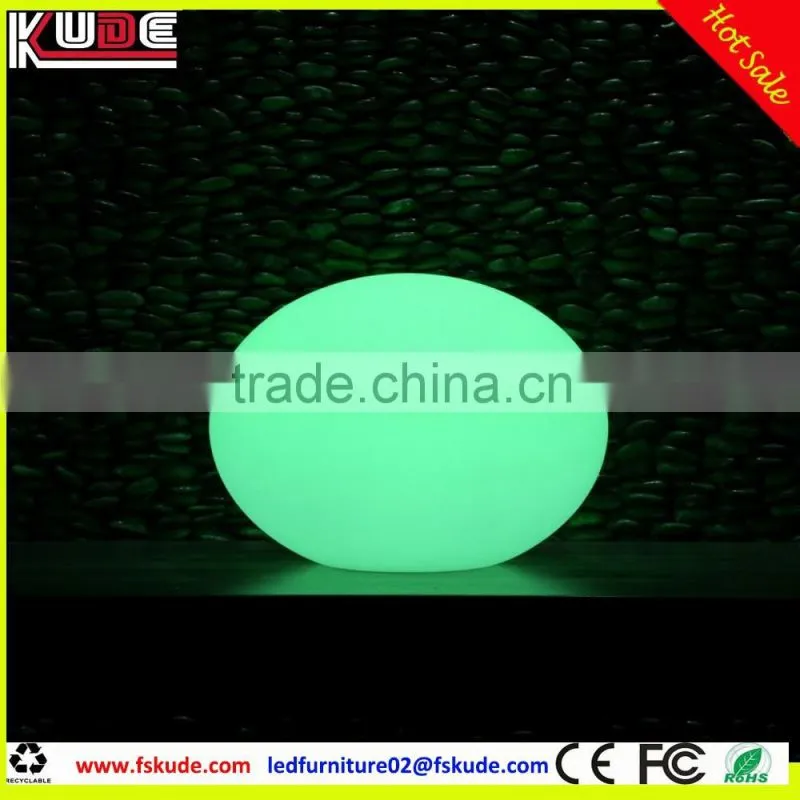 floating waterproof led light flat ball with remote control