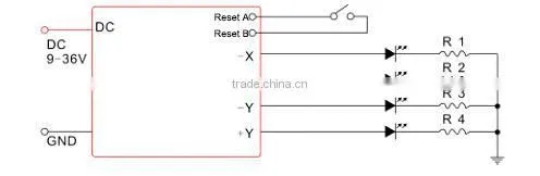 Manual Reset Inclination Alarm 0.01 Resolution for Inclination Monitor Application
