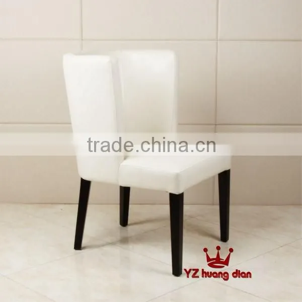 White color Simple design leather restaurant booth with arm YA801