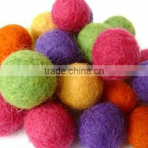 Colorful Felt Balls for Christmas Decoration