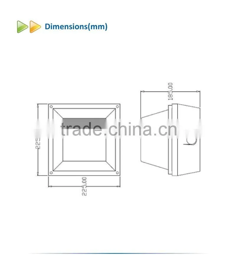 Hot sale 2016 North American standard 40W led canopy light for gass station