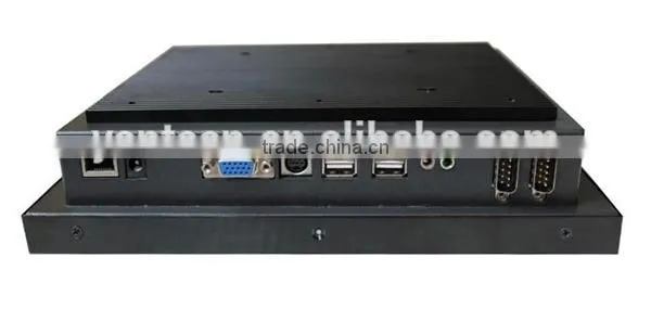 IP65 front plate 19inch industrial touch screen panel pc with 5-wire touchscreen