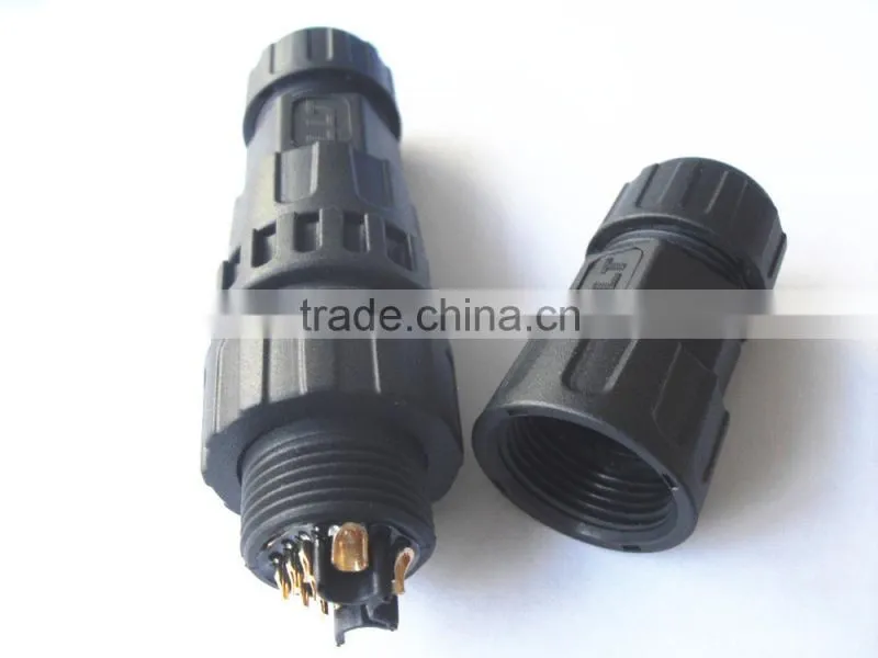 LLT M25 3+8 pin power and signal connector waterproof cord to cord connector