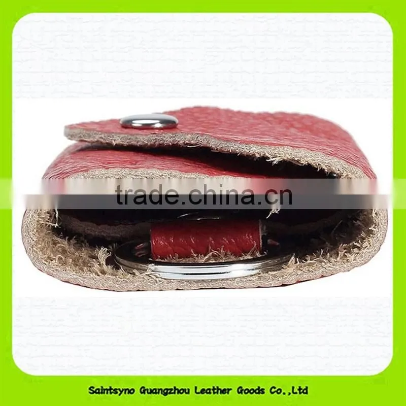 15099 Customer logo genuine leather key holder organizer