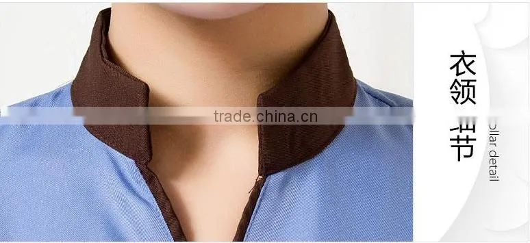 Cleaning service hotels overalls short-sleeved summer clothing cleaning staff cleaning rooms restaurant uniforms 100% polyester