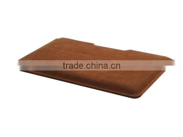 SIKAI Brown Textured Leather Sleeve Case for Microsoft Surface RT 10.6