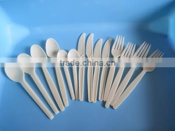 biodegradable plastic spoon fork knife