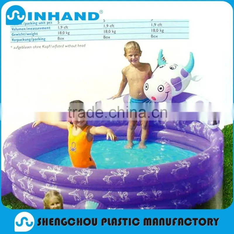Durable 0.9mm PVC material inflatable pool/pvc inflatable family pool