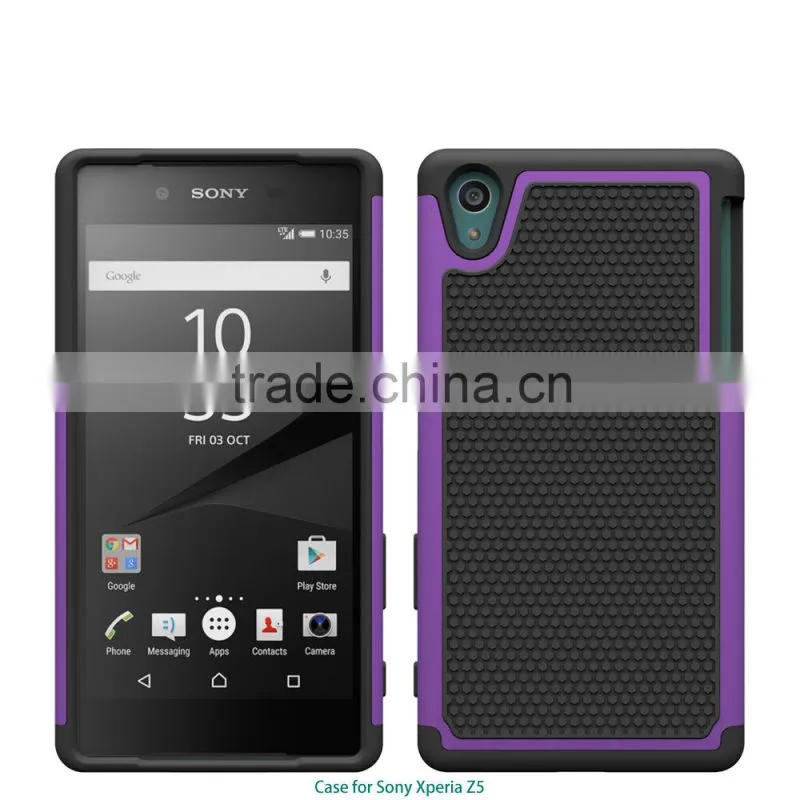 New arrival Football texture rugged silicone pc back cover protective case moblie phone case for sony xperia z5 alibaba china