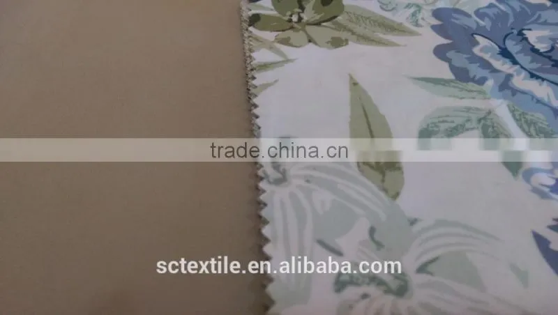 98%Cotton 2%spandex Stretch Cotton Flower Printing Twill Woven Fabric 32x32+40D/170x65