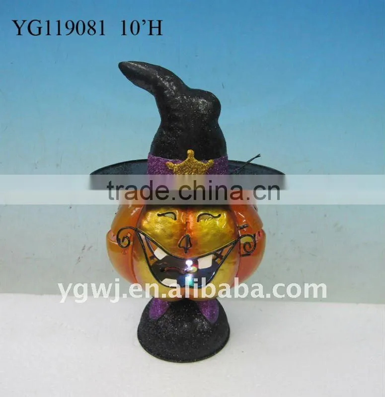 halloween pumpkin man decoration with light