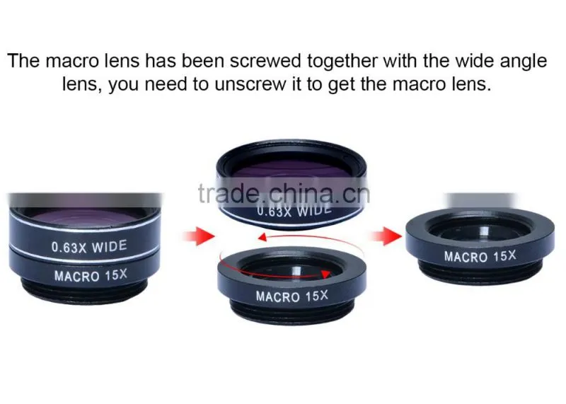 Apexel camera lens 0.63x Super Wide Angle+Macro lens for iPhone/Android