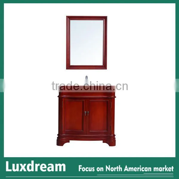 60" Classic free standing bathroom vanity wooden stain finish