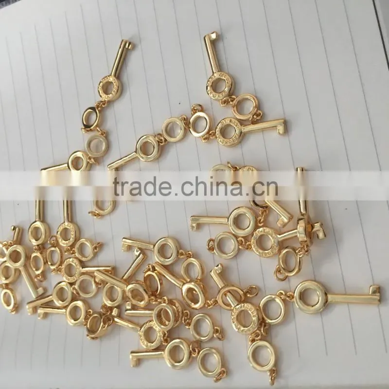 2016 cheap Metal Key From Chiese Factory,hardware part plating gold key