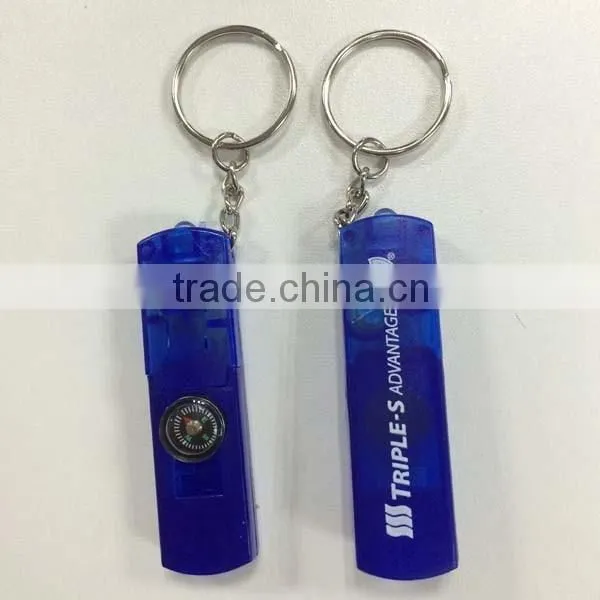 classic custom compass keychain