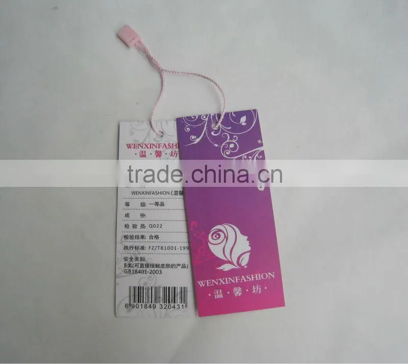 Colorful Printing String Paper Hang Tag