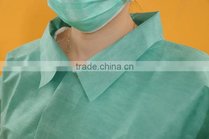 SMS Olive green with pocker medical surgical lab coat