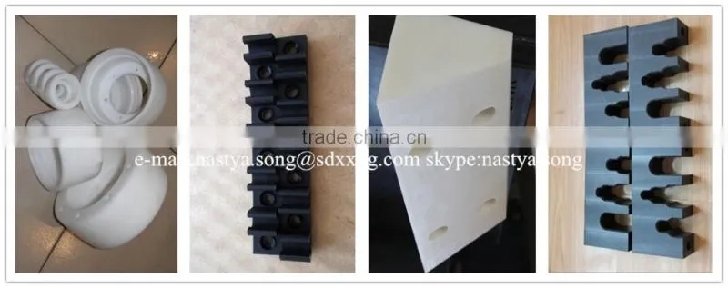 hdpe plastic cnc router machine manufacturing components/hdpe wear parts