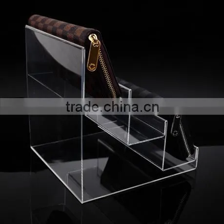 clear acrylic wallet display stand