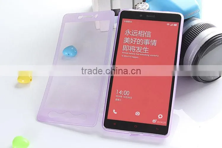Phone case Super slim flip cover case for xiaomi redmi note, for xiaomi case