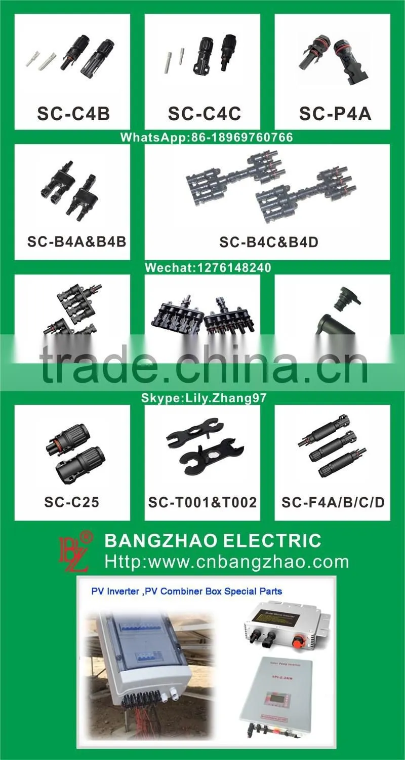 MC4 PV connector 1 to 5 solar branch connector