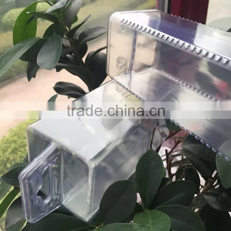 PP transparent PVC clear or PE colored empty plastic tubes packaging Quadro Pack QP