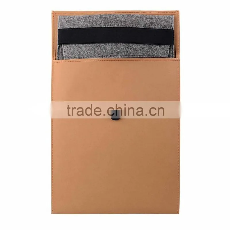2016 new arrival !!! Fashional PU mini/ultra-thin envelope file cover sleeve for Macbook air retin