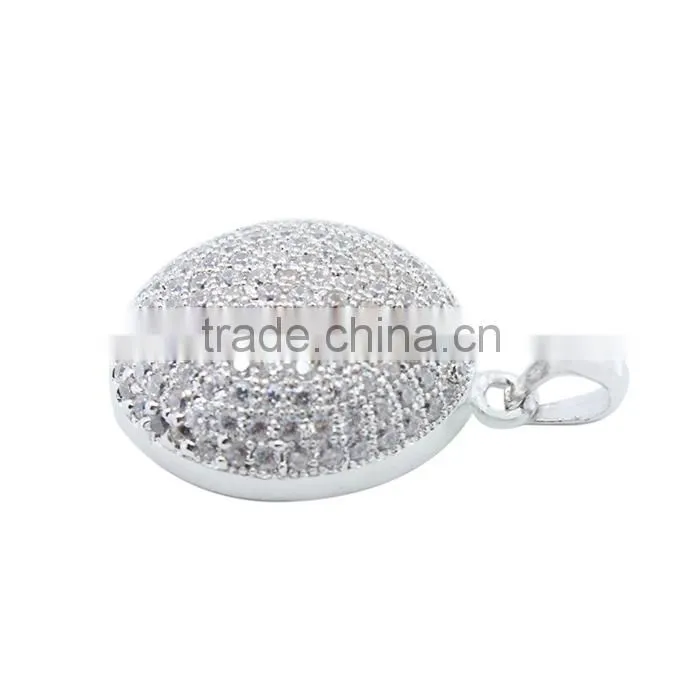 2015 shining steling silver crown pendant crown jewelry with CZ crown pendant