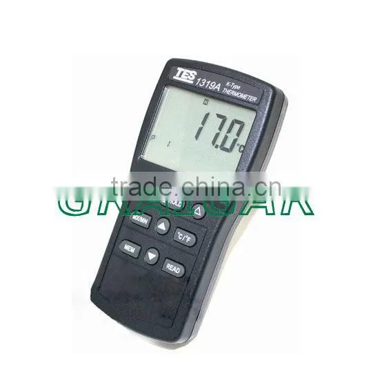 Digital Thermometer TES-1319A(K-type:-50-1350C) 150 Sets Data Memory Capacity with